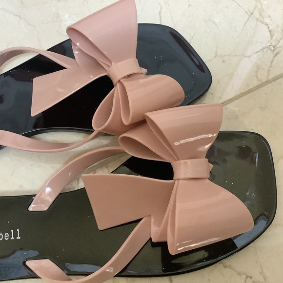 Women's Jeffrey Campbell Sugary Flip Flop Sandals Pink Bow SIze 9 - Picture 1 of 9
